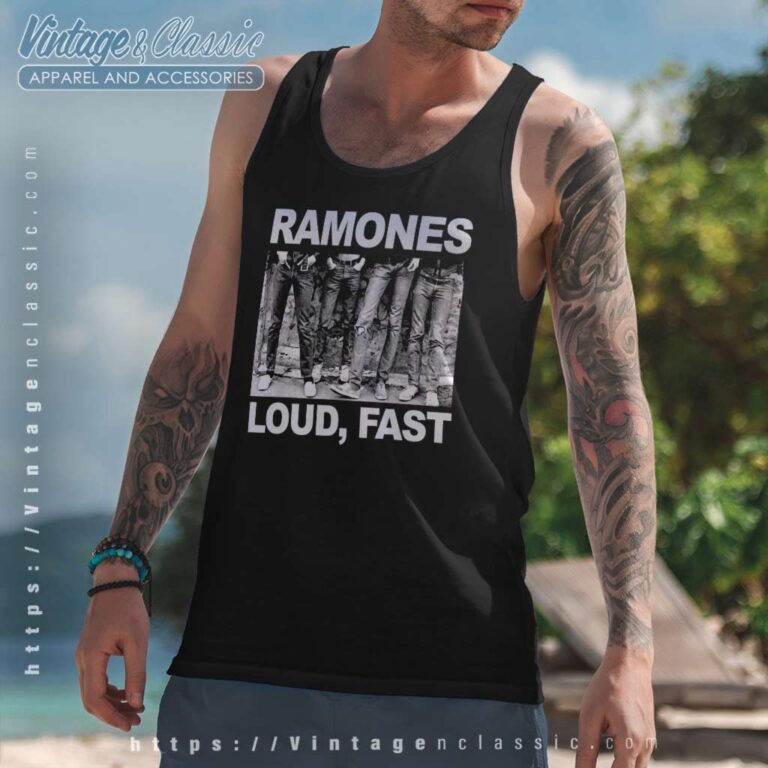 Ramones Loud Fast Tank Top Racerback Ramones Loud Fast Tank Top Racerback