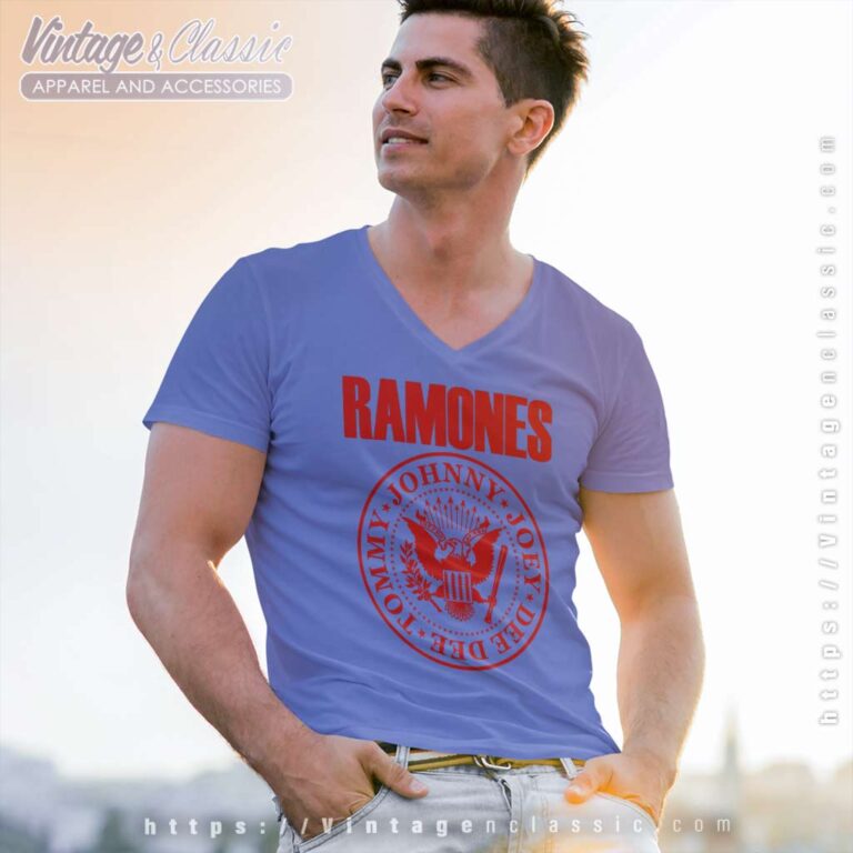 Ramones Mania American V Neck TShirt Ramones Mania American V Neck TShirt