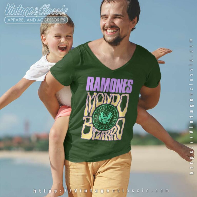 Ramones Mondo Bizarro V Neck TShirt Ramones Mondo Bizarro V Neck TShirt