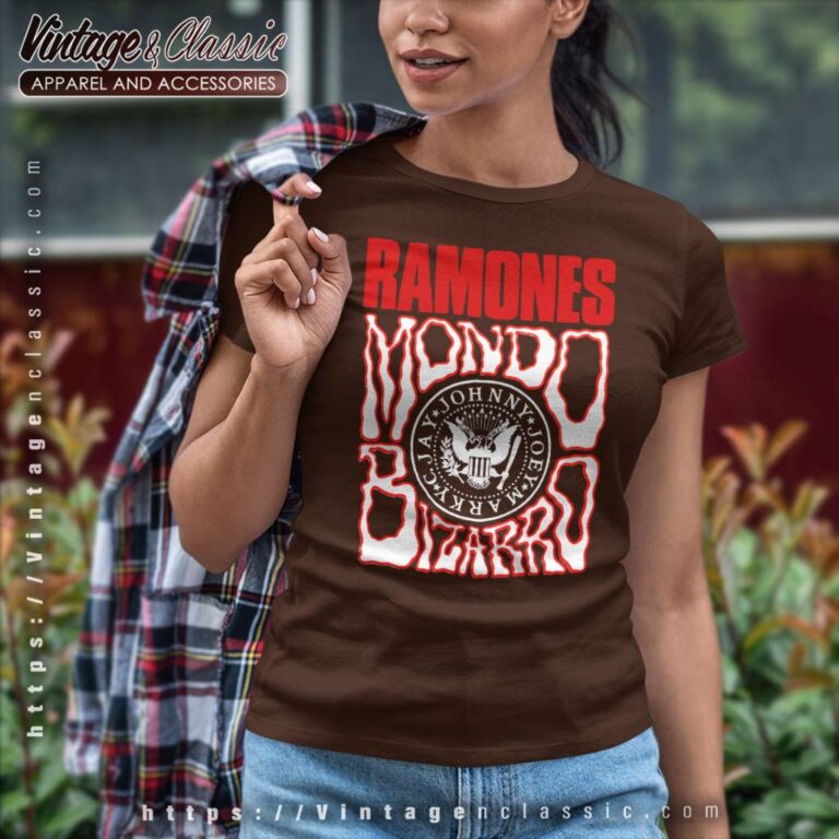 Ramones Mondo Bizarro Women TShirt 1 Ramones Mondo Bizarro Women TShirt 1