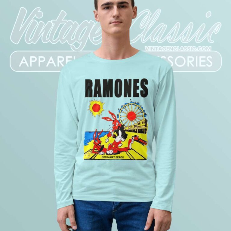 Ramones Rockaway Beach Summer Long Sleeve Tee Ramones Rockaway Beach Summer Long Sleeve Tee