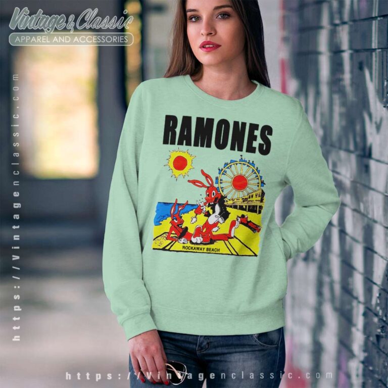Ramones Rockaway Beach Summer Sweatshirt Ramones Rockaway Beach Summer Sweatshirt