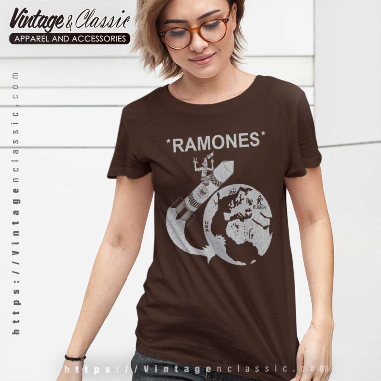 Ramones Rocket To Russia Women TShirt Ramones Rocket To Russia Women TShirt
