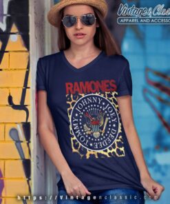 Ramones Shirt Johnny Joey Dee Dee Rich V Neck TShirt