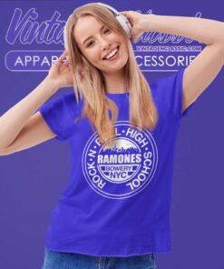 Ramones Shirt Rock N Roll High School Bowery Nyc Women TShirt