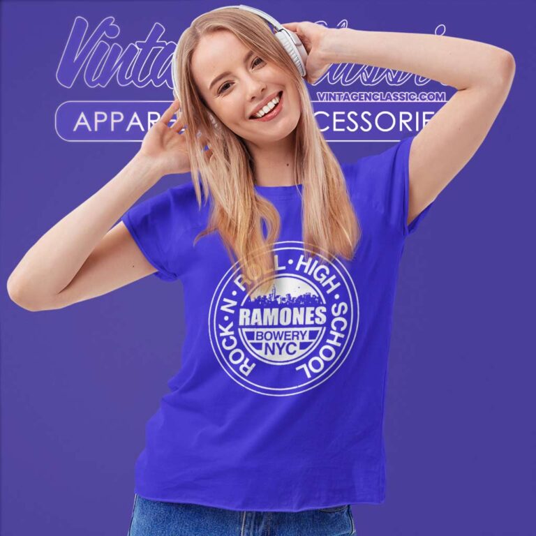 Ramones Shirt Rock N Roll High School Bowery Nyc Women TShirt Ramones Shirt Rock N Roll High School Bowery Nyc Women TShirt