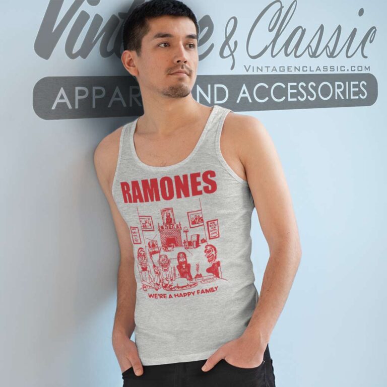 Ramones Shirt We Re A Happy Family Tour Tank Top Racerback Ramones Shirt We Re A Happy Family Tour Tank Top Racerback
