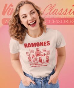 Ramones Shirt We Re A Happy Family Tour Women TShirt