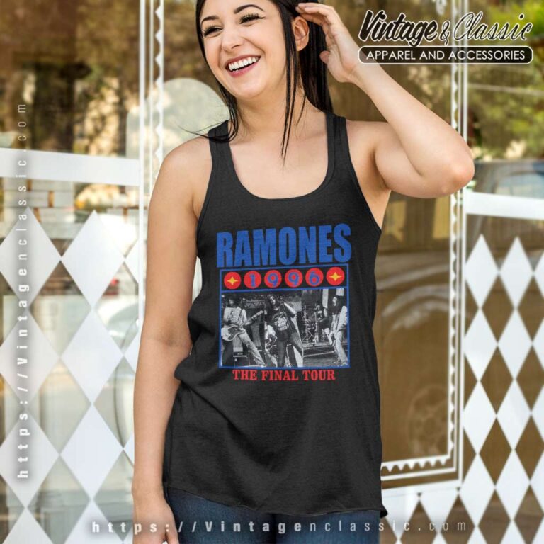 Ramones The Final Tour Tank Top Racerback Ramones The Final Tour Tank Top Racerback
