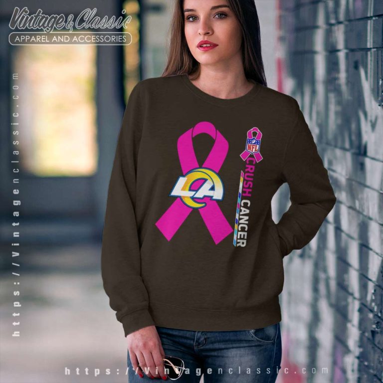 Rams Nfl Crush Cancer 2023 Sweatshirt Rams Nfl Crush Cancer 2023 Sweatshirt