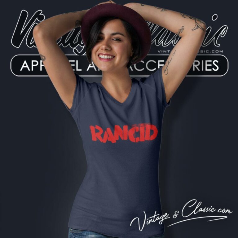 Rancid Logo V Neck TShirt Rancid Logo V Neck TShirt
