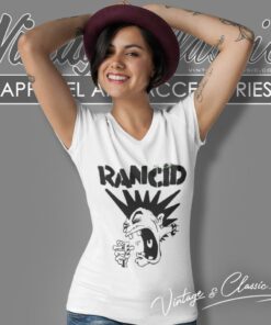 Rancid Screaming Mohawk V Neck TShirt
