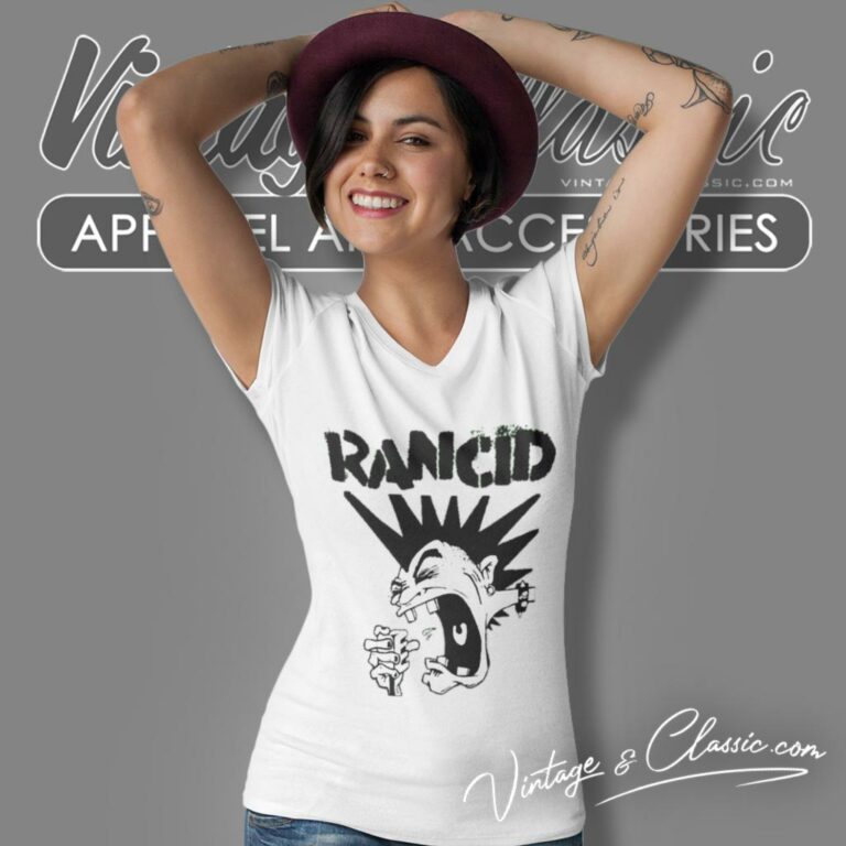 Rancid Screaming Mohawk V Neck TShirt Rancid Screaming Mohawk V Neck TShirt