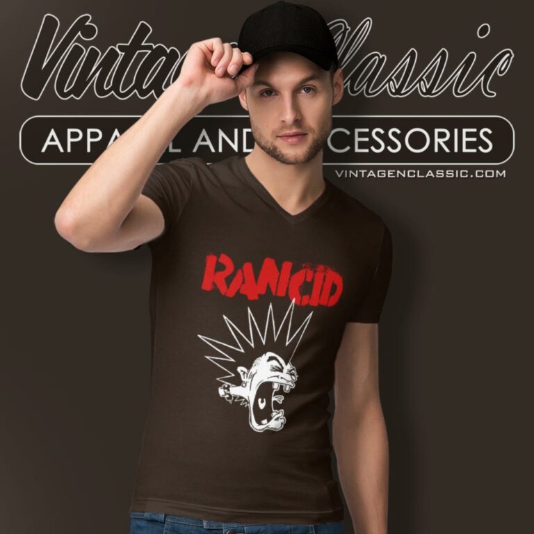 Rancid Screaming V Neck TShirt Rancid Screaming V Neck TShirt