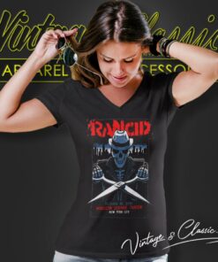Rancid Shirt Live At Msg Ny V Neck TShirt