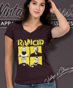 Rancid Shirt Tomorrow Never Comes V Neck TShirt