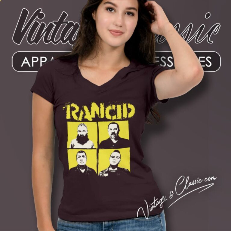 Rancid Shirt Tomorrow Never Comes V Neck TShirt Rancid Shirt Tomorrow Never Comes V Neck TShirt