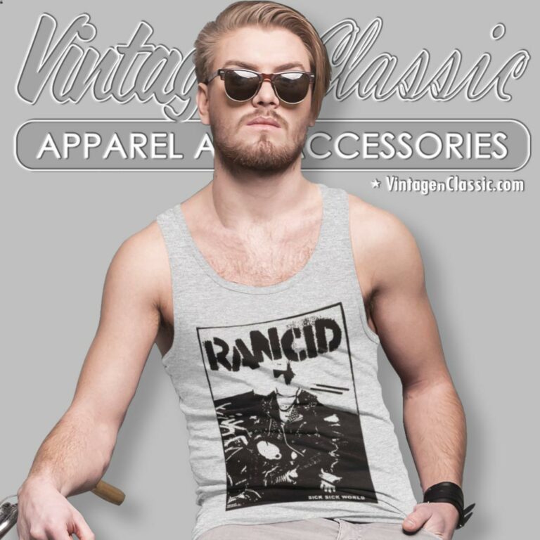 Rancid Sick Sick World Tank Top Racerback Rancid Sick Sick World Tank Top Racerback