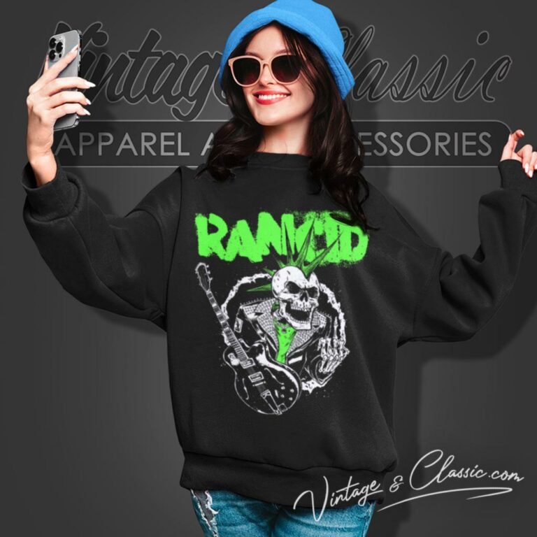 Rancid Skele Tim Guitar Sweatshirt Rancid Skele Tim Guitar Sweatshirt