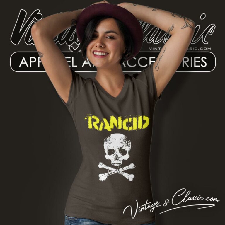 Rancid Skull V Neck TShirt Rancid Skull V Neck TShirt