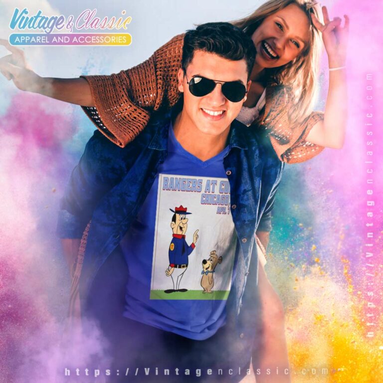 Rangers At Cubs Chicago V Neck TShirt Rangers At Cubs Chicago V Neck TShirt