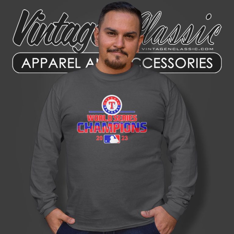 Texas Rangers 2023 World Series Champions Long Sleeve Tee Texas Rangers 2023 World Series Champions Long Sleeve Tee