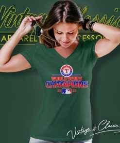 Texas Rangers 2023 World Series Champions V Neck TShirt