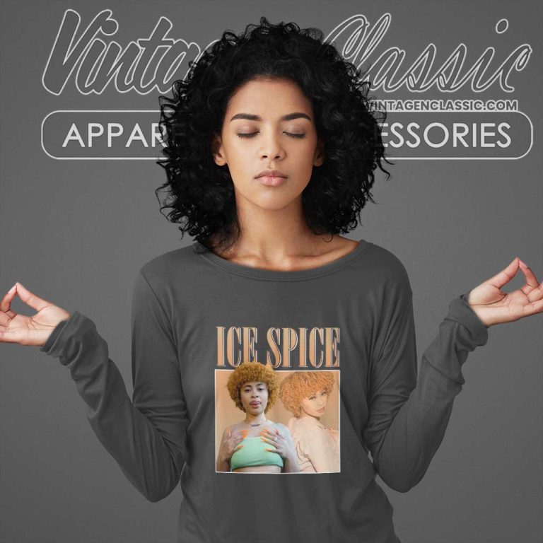 Rapper Ice Spice Merch For Fan Long Sleeve Tee Rapper Ice Spice Merch For Fan Long Sleeve Tee