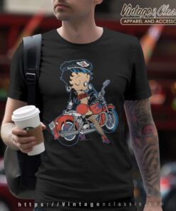 Rare 90s Betty Boop Vintage Motorcycle T Shirt