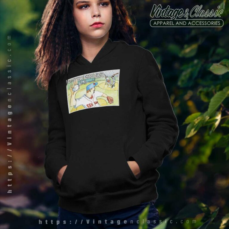 Rare Tim Wakefield Cartoon Hoodie Rare Tim Wakefield Cartoon Hoodie