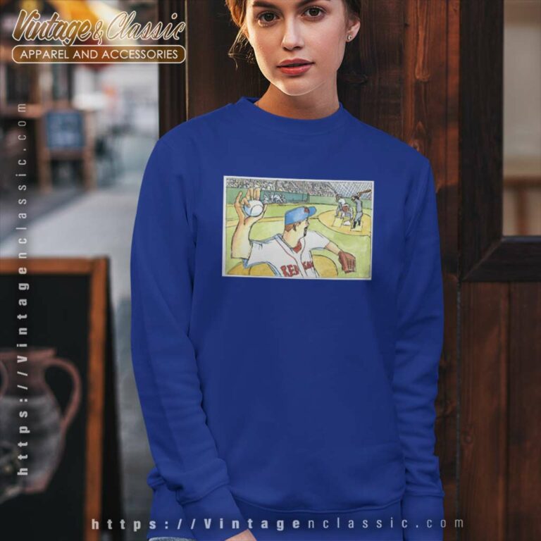 Rare Tim Wakefield Cartoon Sweatshirt Rare Tim Wakefield Cartoon Sweatshirt