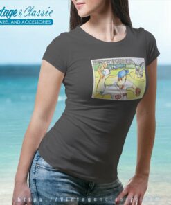 Rare Tim Wakefield Cartoon Women TShirt