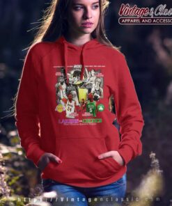 Rare Vintage La Lakers Vs Boston Celtics Hoodie