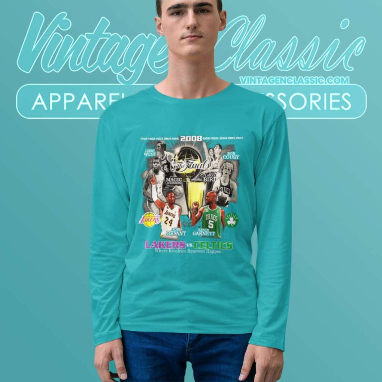 Rare Vintage La Lakers Vs Boston Celtics Long Sleeve Tee Rare Vintage La Lakers Vs Boston Celtics Long Sleeve Tee