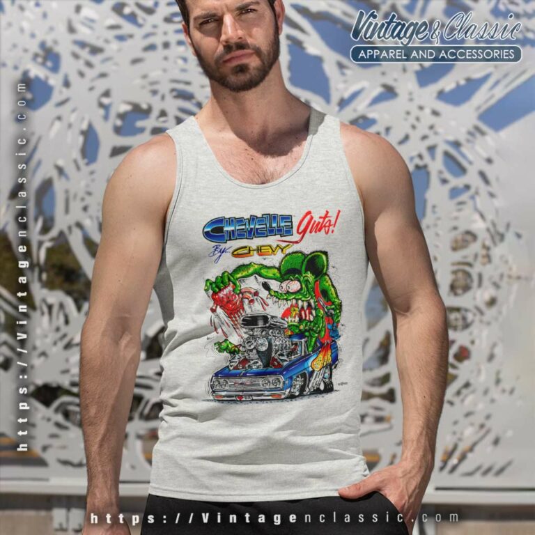 Rat Fink Chevelle Guts Tank Top Racerback Rat Fink Chevelle Guts Tank Top Racerback
