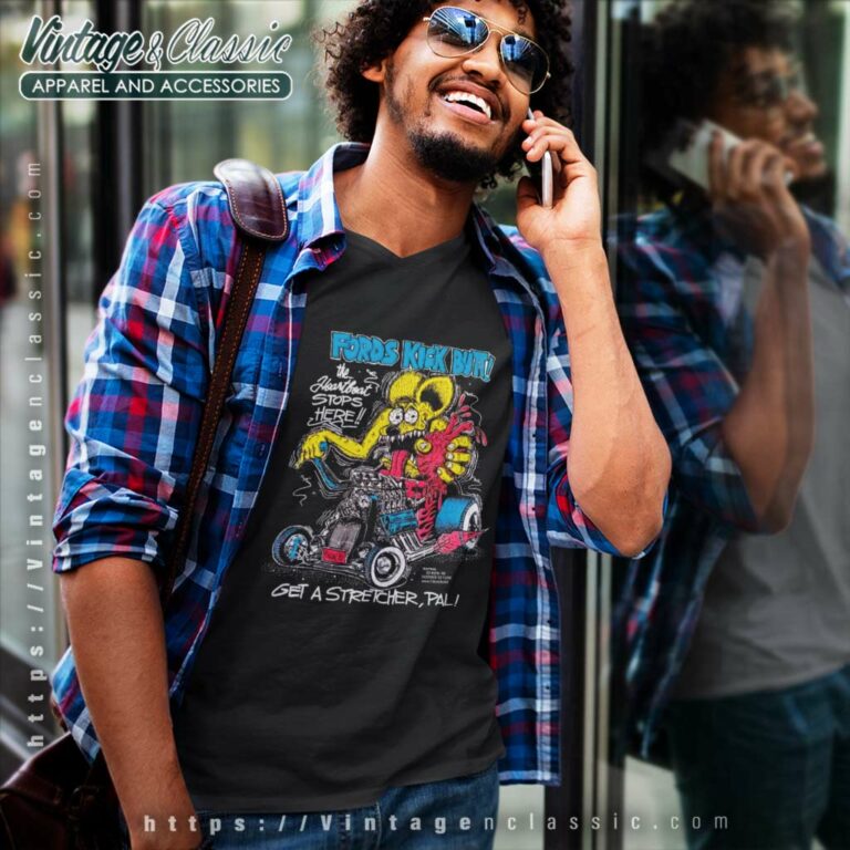 Rat Fink Shirt Fords Kick Butt V Neck TShirt Rat Fink Shirt Fords Kick Butt V Neck TShirt