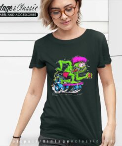 Rat Fink Skateboarding Shirt 6 Rat Fink Skateboarding Women TShirt