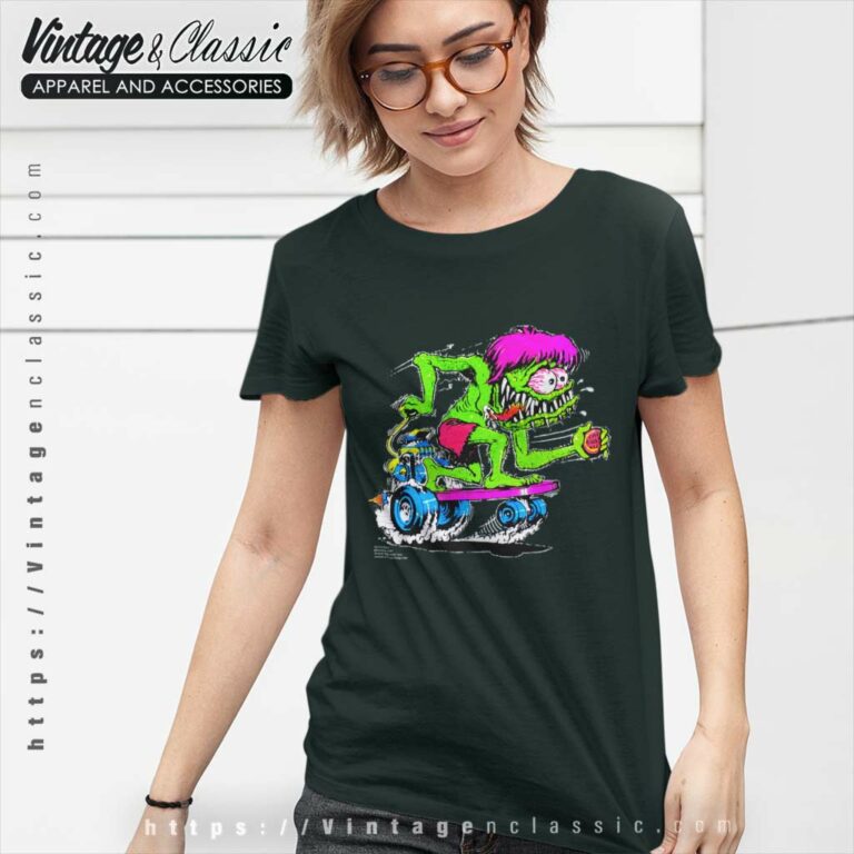 Rat Fink Skateboarding Women TShirt Rat Fink Skateboarding Women TShirt