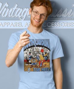 Rate Vintage UNC Tar Heels Looney Tunes Shirt