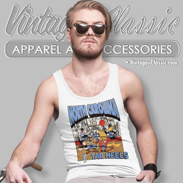 Rate Vintage Unc Tar Heels Looney Tunes Shirt Tank Top Racerback Rate Vintage Unc Tar Heels Looney Tunes Shirt Tank Top Racerback