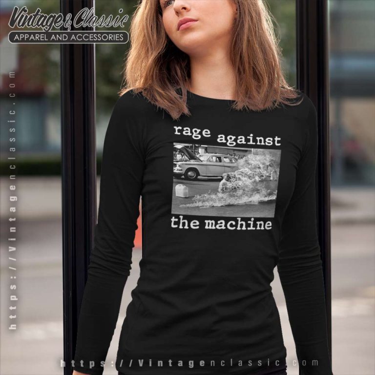 Ratm Killing In The Name Burning Monk Long Sleeve Tee Ratm Killing In The Name Burning Monk Long Sleeve Tee