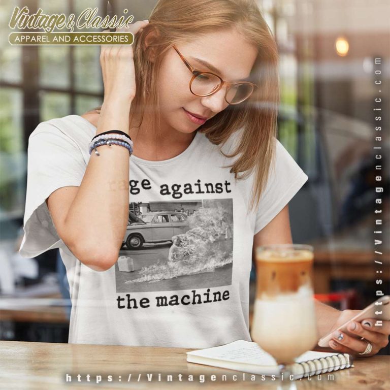 Ratm Killing In The Name Burning Monk Women TShirt Ratm Killing In The Name Burning Monk Women TShirt