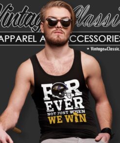 Raven Forever Not Just When We Win Nfl Baltimore Tank Top Racerback