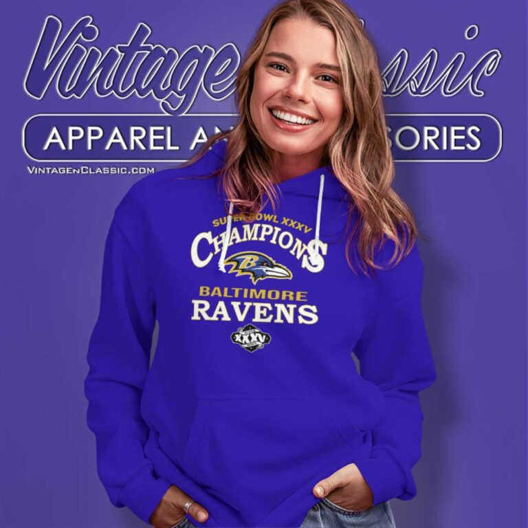 Ravens Champions Super Bowl Xxxv Nfl Baltimore Hoodie Ravens Champions Super Bowl Xxxv Nfl Baltimore Hoodie