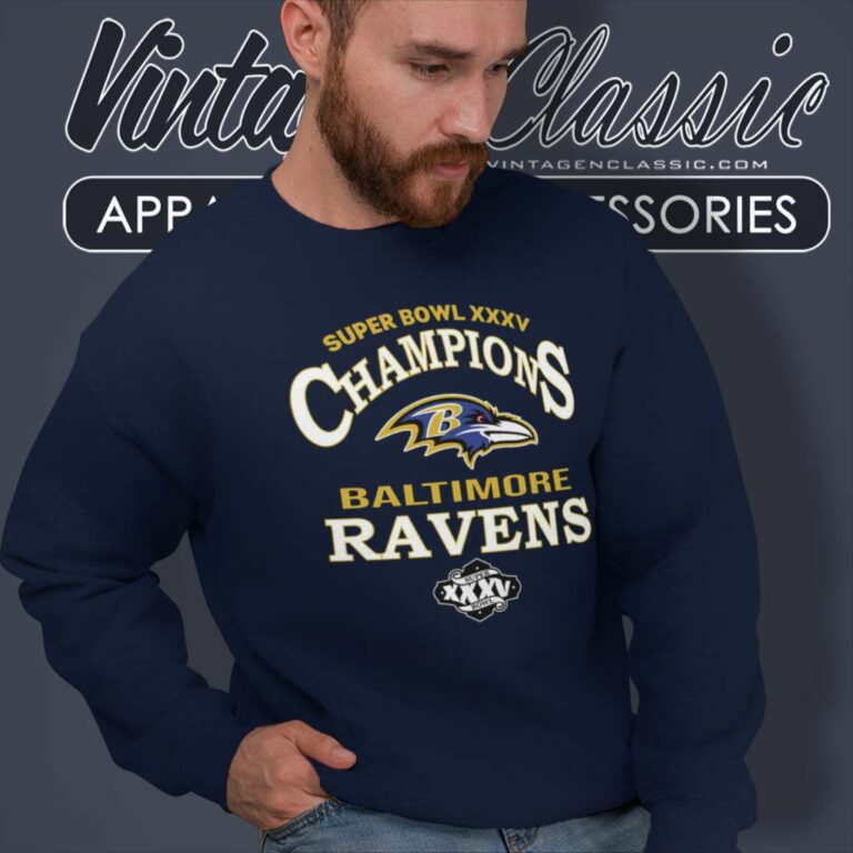 Ravens Champions Super Bowl Xxxv Nfl Baltimore Sweatshirt Ravens Champions Super Bowl Xxxv Nfl Baltimore Sweatshirt