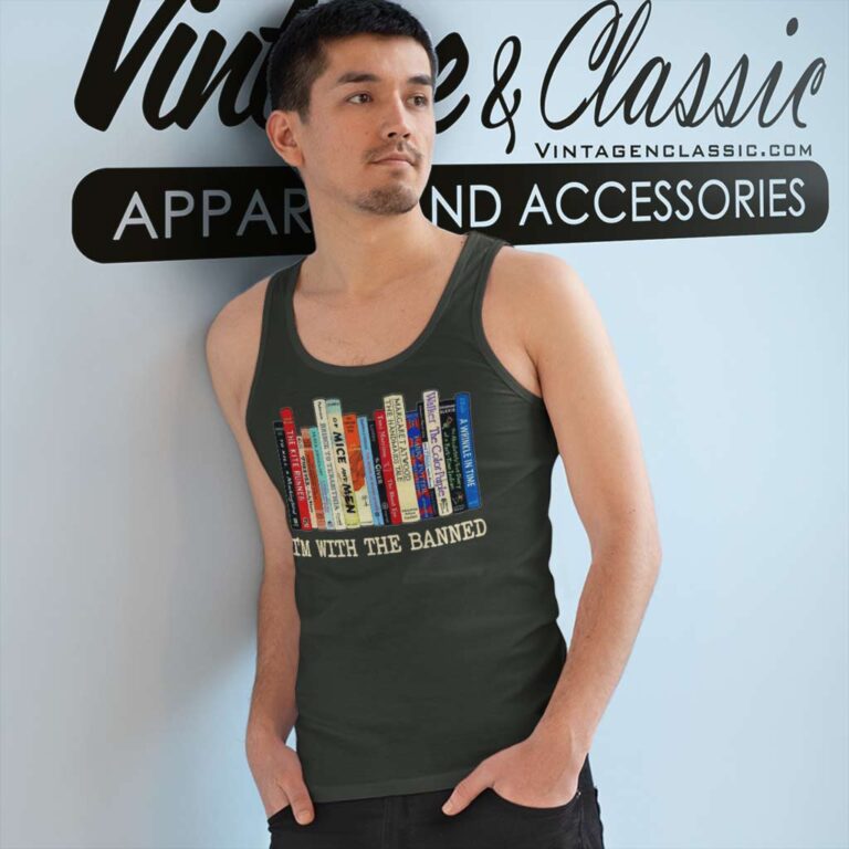 Read Banned Books Shirt Im With The Banned Books Tank Top Racerback Read Banned Books Shirt Im With The Banned Books Tank Top Racerback