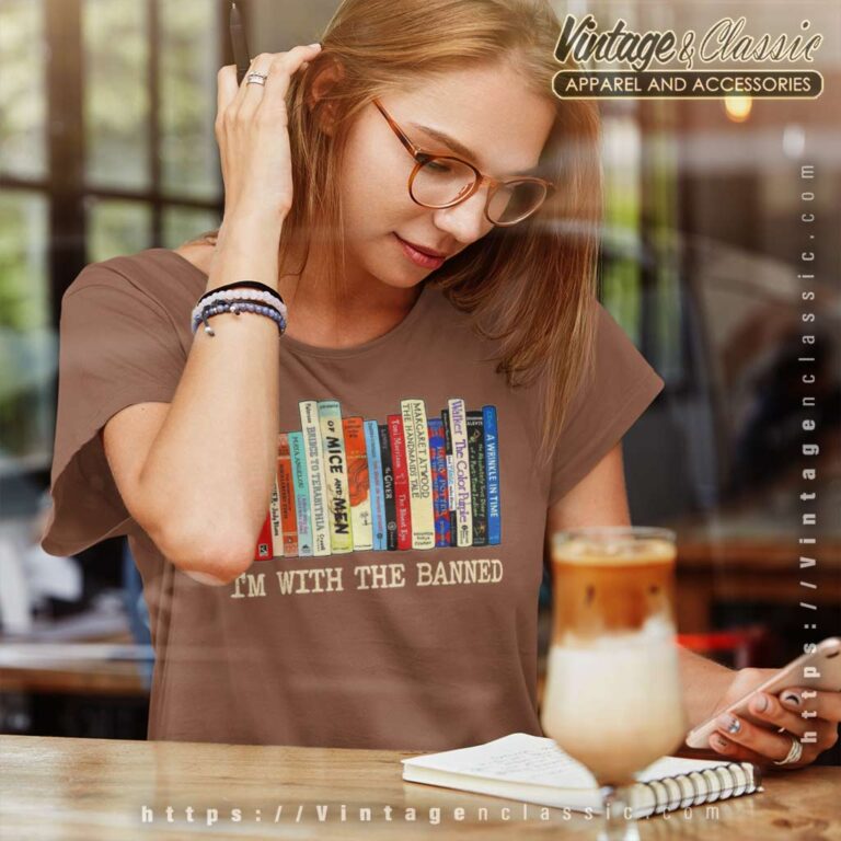 Read Banned Books Shirt Im With The Banned Books Women TShirt Read Banned Books Shirt Im With The Banned Books Women TShirt