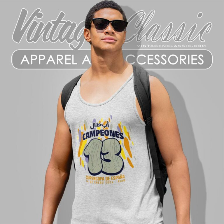 Real Madrid Supercopa Champions 2024 Tank Top Racerback Real Madrid Supercopa Champions 2024 Tank Top Racerback
