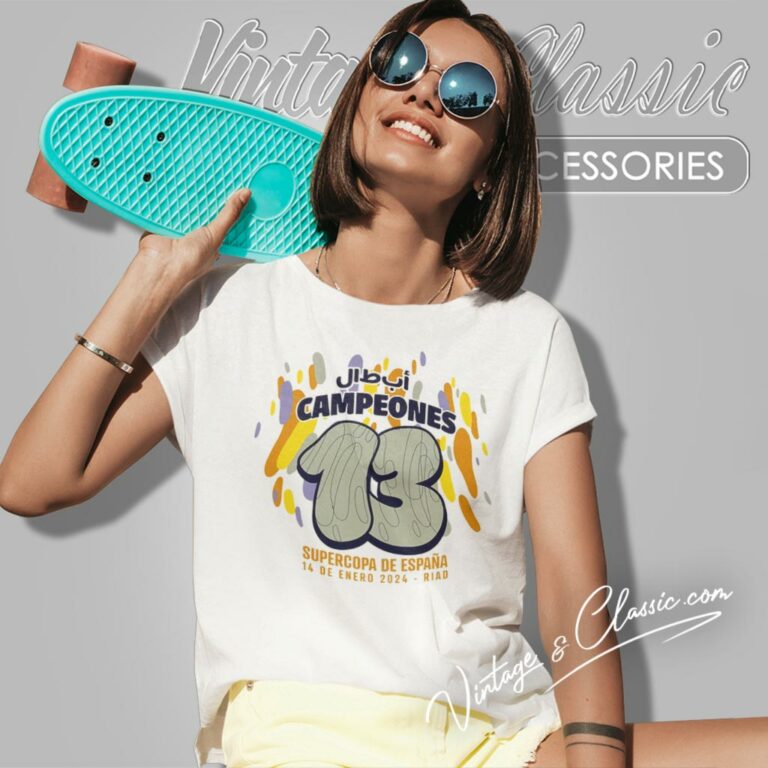 Real Madrid Supercopa Champions 2024 Women T Shirt Real Madrid Supercopa Champions 2024 Women T Shirt