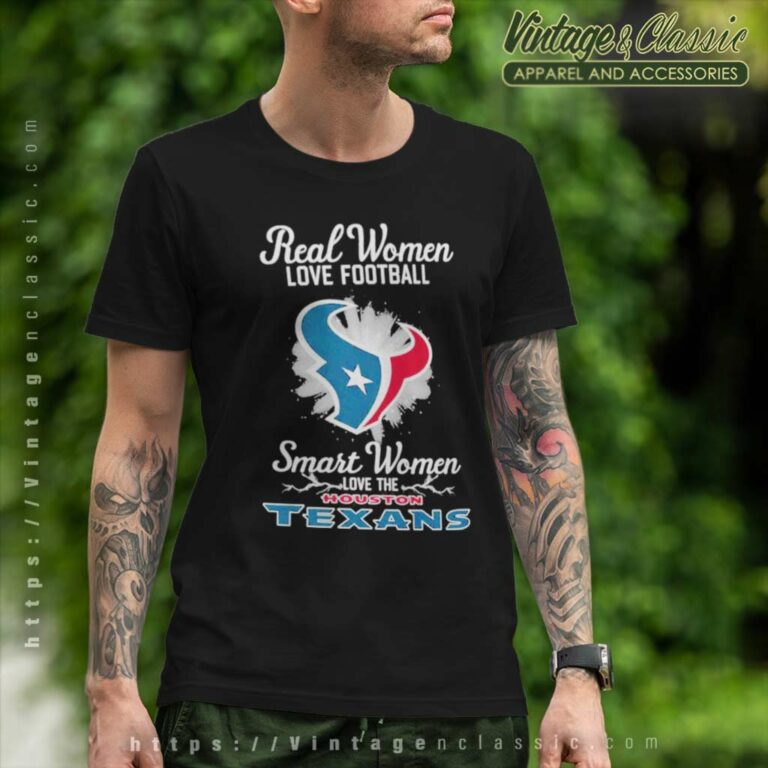 Real Women Love Football Smart Women Love The Houston Texans 2023 Logo T Shirt Real Women Love Football Smart Women Love The Houston Texans 2023 Logo T Shirt